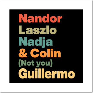 Nandor Laszlo Nadja And Colin Not You Guillermo // Retro Posters and Art